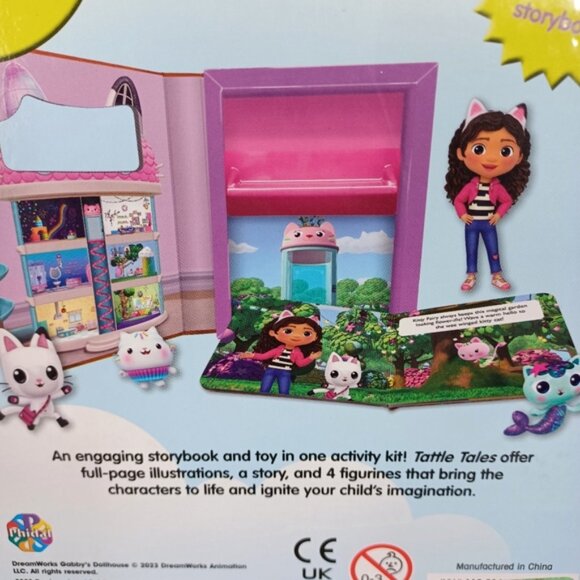 Gabby's Dollhouse Book and Doll Figurines Set Tattle Tale Activity Bundle - Picture 6 of 8